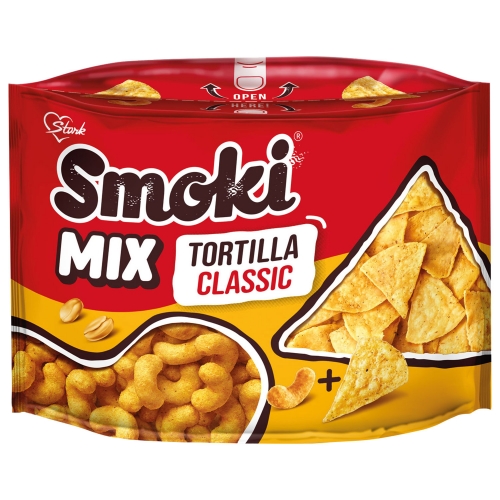 Peanut Flavour Corn Puffs & Tortilla Chips ‘Smoki Mix’ 150g